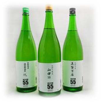 ハクレイ酒造純米吟醸55％磨きセットの特産品画像