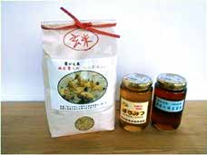 合鴨米「西条のべっぴんさん」と地場産蜂蜜の詰合せの特産品画像