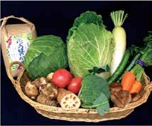 季節野菜詰め合わせと加古川ブランド米セットの特産品画像