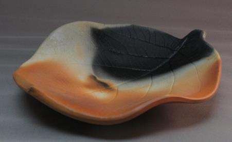 赤穂雲火焼 葉皿 1 枚の特産品画像