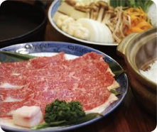三田牛と三田米のすき焼きペアお食事券の特産品画像