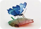 ガラスの蝶ルリタテハonリーフの特産品画像