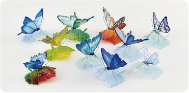 ガラスの蝶onリーフとりどりの特産品画像