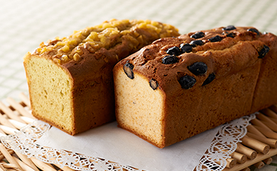 黒豆パウンドケーキ・栗抹茶パウンドケーキ２本セットの特産品画像