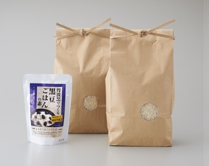 篠山産コシヒカリ４ｋｇと黒豆ご飯の素１パックの特産品画像