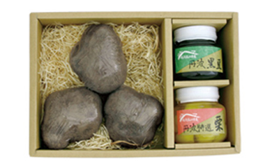丹波の旬(山の芋、黒豆・栗甘露煮セット）の特産品画像