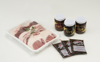 ぼたん鍋用猪肉（特製ダレ付き）＆丹波の黒豆と栗渋皮煮の特産品画像