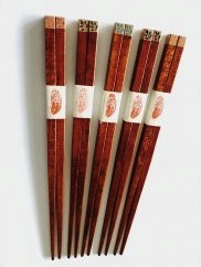 ヒノキ箸5膳セットの特産品画像