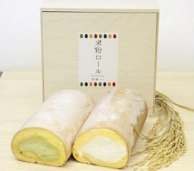 奈良県産「ひのひかり」米粉ロールの特産品画像