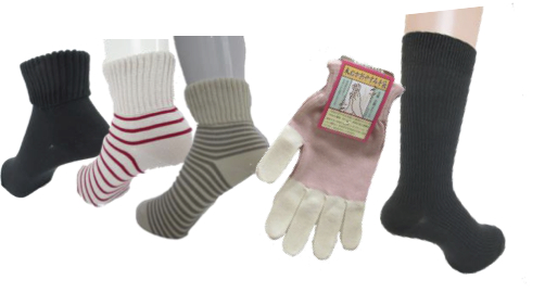 米ぬか靴下・おやすみ手袋セット(冬セット)の特産品画像