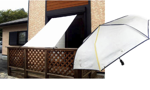クールブラインド1８０cm×２本、日傘セットの特産品画像