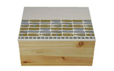 Njeco汎鮨蒔絵二段重箱（オフホワイト）の特産品画像