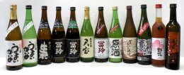 鳥取県の美味しい酒 日本酒・焼酎・梅酒 12本セットの特産品画像