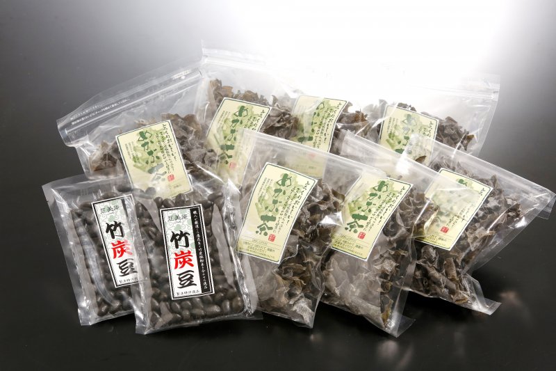 芽かぶ茶・竹炭豆詰合せの特産品画像