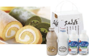 ギフトミルク&のむヨーグルトとロールケーキ詰め合わせセットの特産品画像