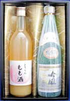 岡山地酒・純米酒と桃のリキュールのセットの特産品画像