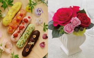 「花咲くローズエクレア」とプリザアレンジ「ジャルダン」のセットの特産品画像