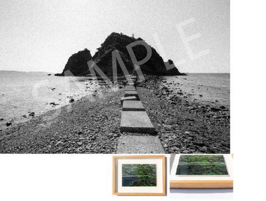 フォトグラファー安森信が撮る長門市の風景「俵島」（白黒）の特産品画像