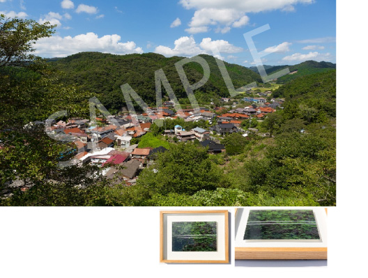 フォトグラファー安森信が撮る長門市の風景「俵山－山から」（カラー）の特産品画像