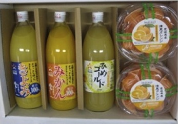 みさき果樹園の清見ひとくちゼリー＆ジュース3種セットの特産品画像