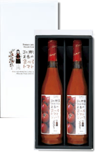 Jr.野菜ソムリエ美香の食べるトマトジュース2本セットの特産品画像