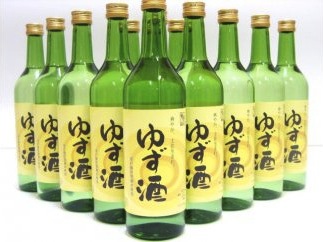 土佐鶴　ゆず酒【12本セット】の特産品画像