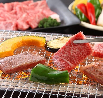 九州産黒毛和牛　ロース焼肉500gの特産品画像