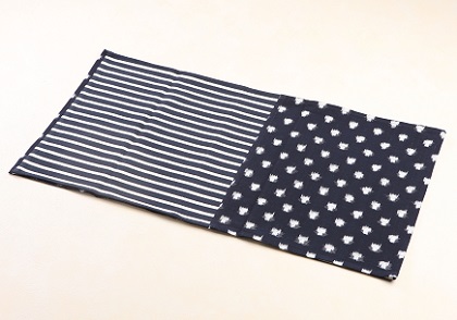 久留米絣　スヌード　紺の特産品画像