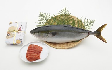 九州産鮮魚まるごと１匹と明太子のセットの特産品画像