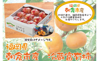 冷蔵富有柿（2.5kg）　三連水車の里あさくらの特産品画像