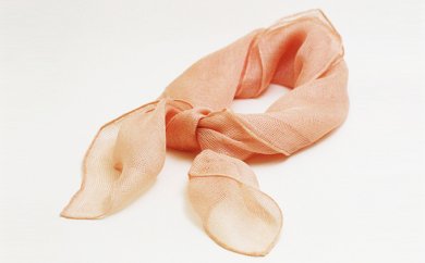 桜染　絡み織スカーフ（小）の特産品画像