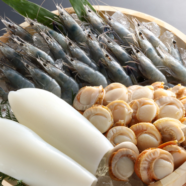 海老・イカ・ホタテがたっぷり！筑豊魚市場「海鮮セット」計3kgの特産品画像