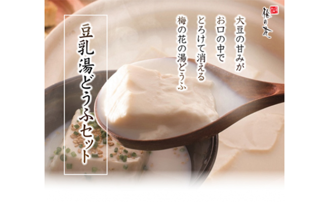 ★とろける食感★　豆乳湯どうふセットの特産品画像
