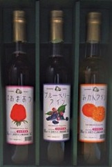 立花ワインセット(あまおう・ブルーベリー・みかん)の特産品画像