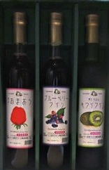 立花ワインセット(あまおう・ブルーベリー・キウイ)の特産品画像