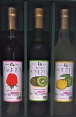立花ワインセット(あまおう・キウイ・ゆず)の特産品画像