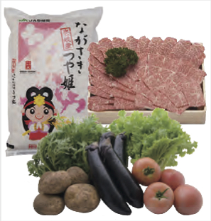 壱岐牛焼肉用・旬の野菜・壱岐産米の特産品画像