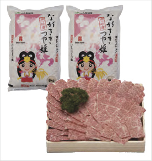 壱岐牛焼肉用・壱岐産米の特産品画像