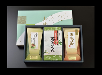 五島つばき茶・茶うどんセットの特産品画像