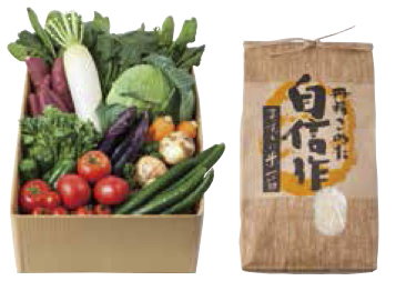 ふるさと定期便　お米（玄米）・野菜コースの特産品画像