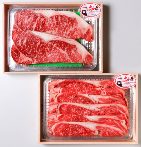 ASOのあか牛ロースステーキ＆特選すき焼きセットの特産品画像