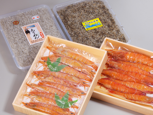 特選　アシアカ海老・シラサ海老の味噌漬と海産物の特産品画像