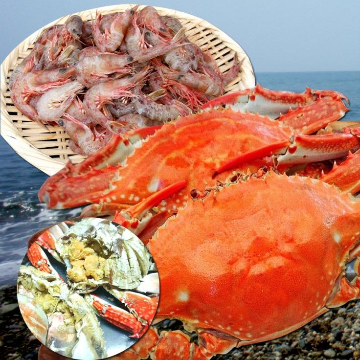 豊前海わたり蟹と小エビセットの特産品画像