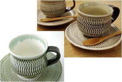 小鹿田焼 コーヒー碗セットの特産品画像