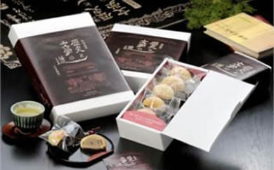 佐伯市菓子組合が共同開発した佐伯の和菓子新銘菓『歴史と文学の道』（5個入）の特産品画像