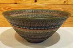 木下窯　炭化掛分鉢の特産品画像