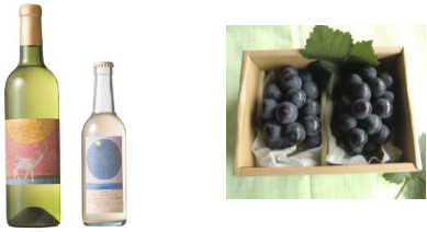 安心院ワイン（白・ピオーネ）＆ぶどう15の特産品画像