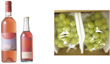 安心院ワイン（ロゼ・マスカットベリーＡ）＆ぶどう25の特産品画像